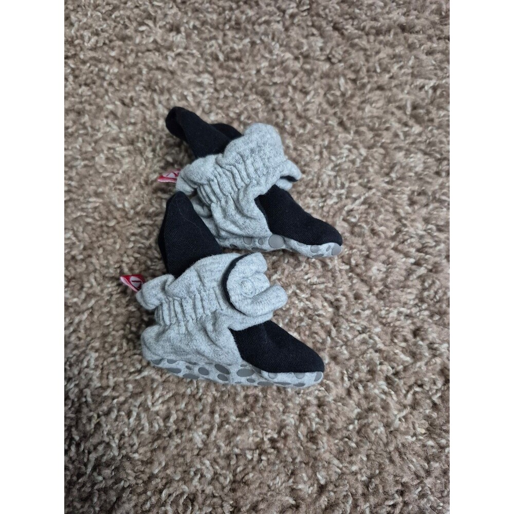 Zutano organic cotton infant slippers size 3 months